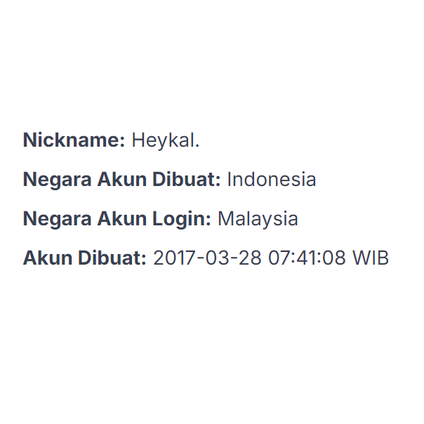 Check Account Creation Date